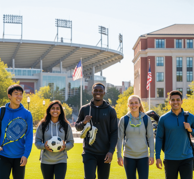 International Students Walking after getting a US college Scholarship