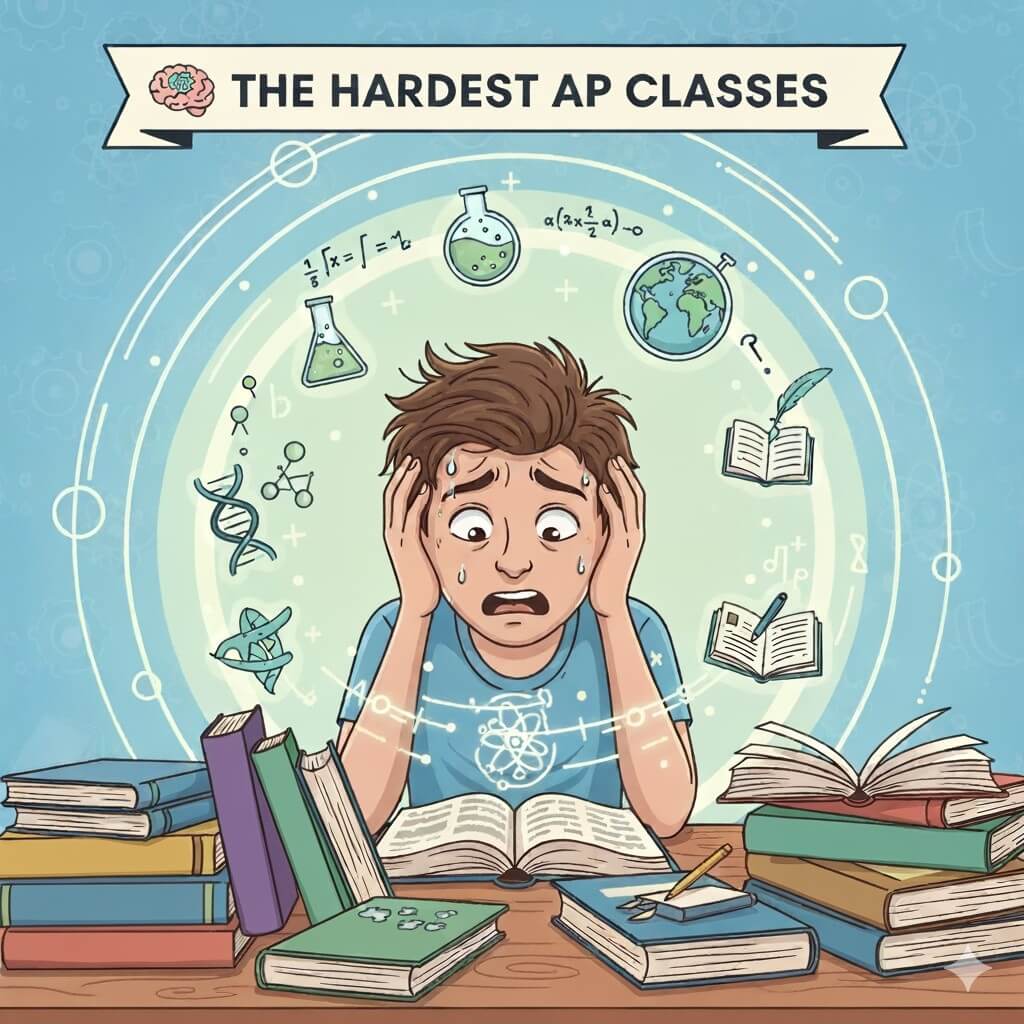 Student frustrated by the hardest ap classes