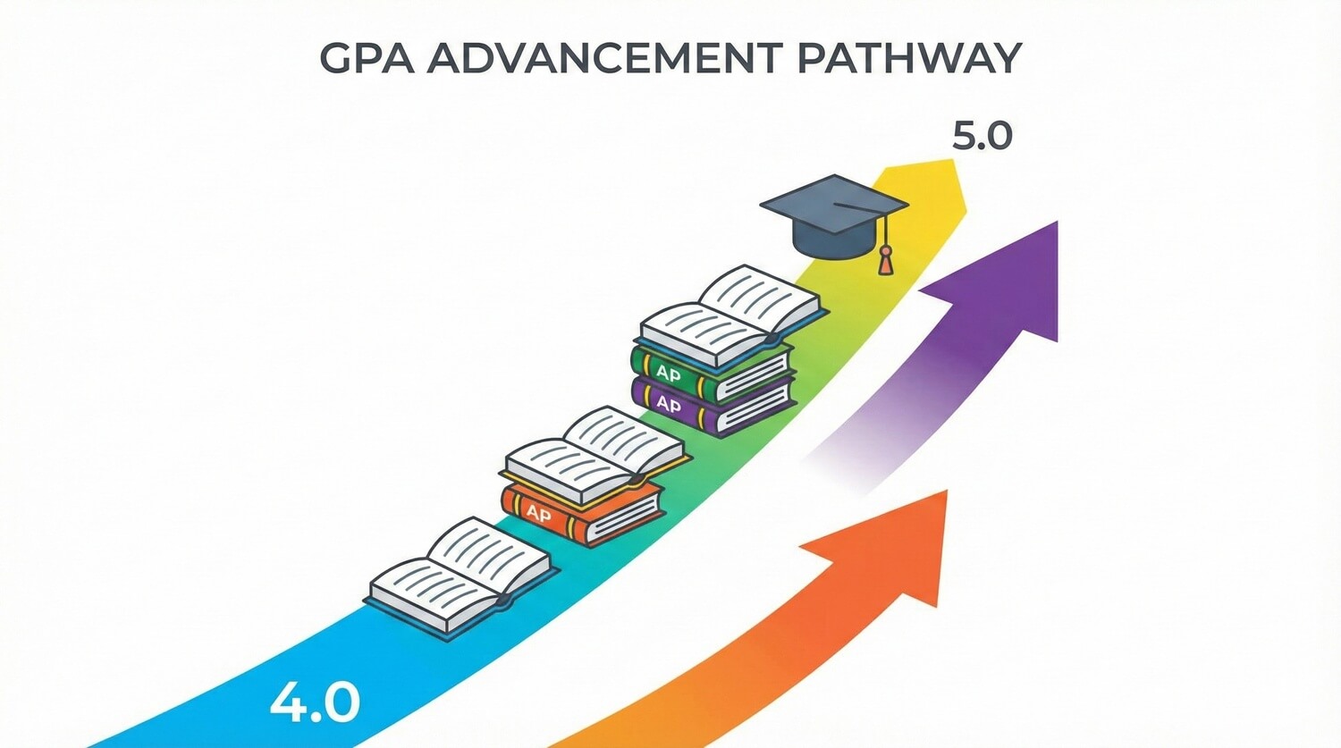 GPA scale rising from 4.0 to 5.0